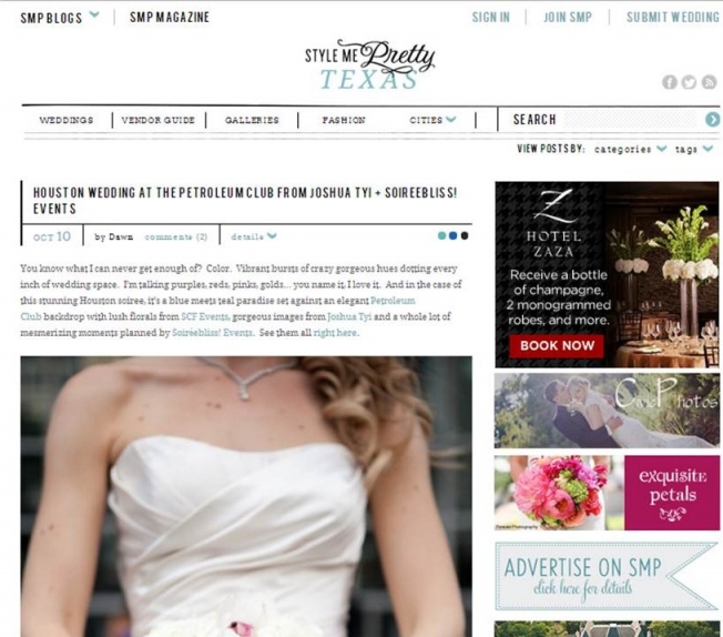 Soireebliss Events featured in Style Me Pretty